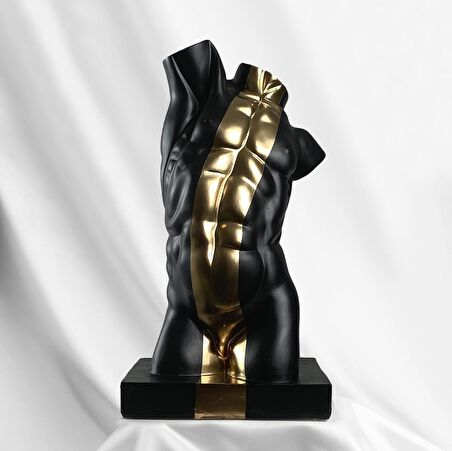 Torso 'Gold Line' Dekoratif Heykel, Pop Art Roma Yunan Heykelleri